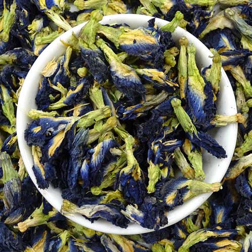 Blue pea flower tea