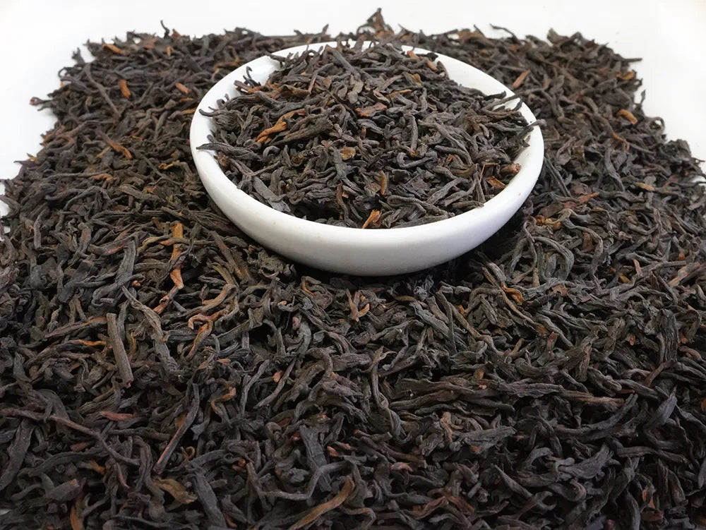 liu pao tea side close view