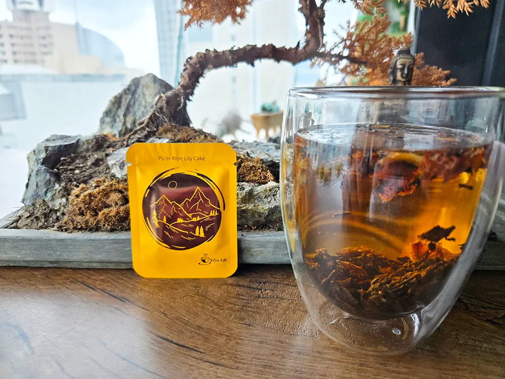 Pu'er Ripe Lily Tea Cake