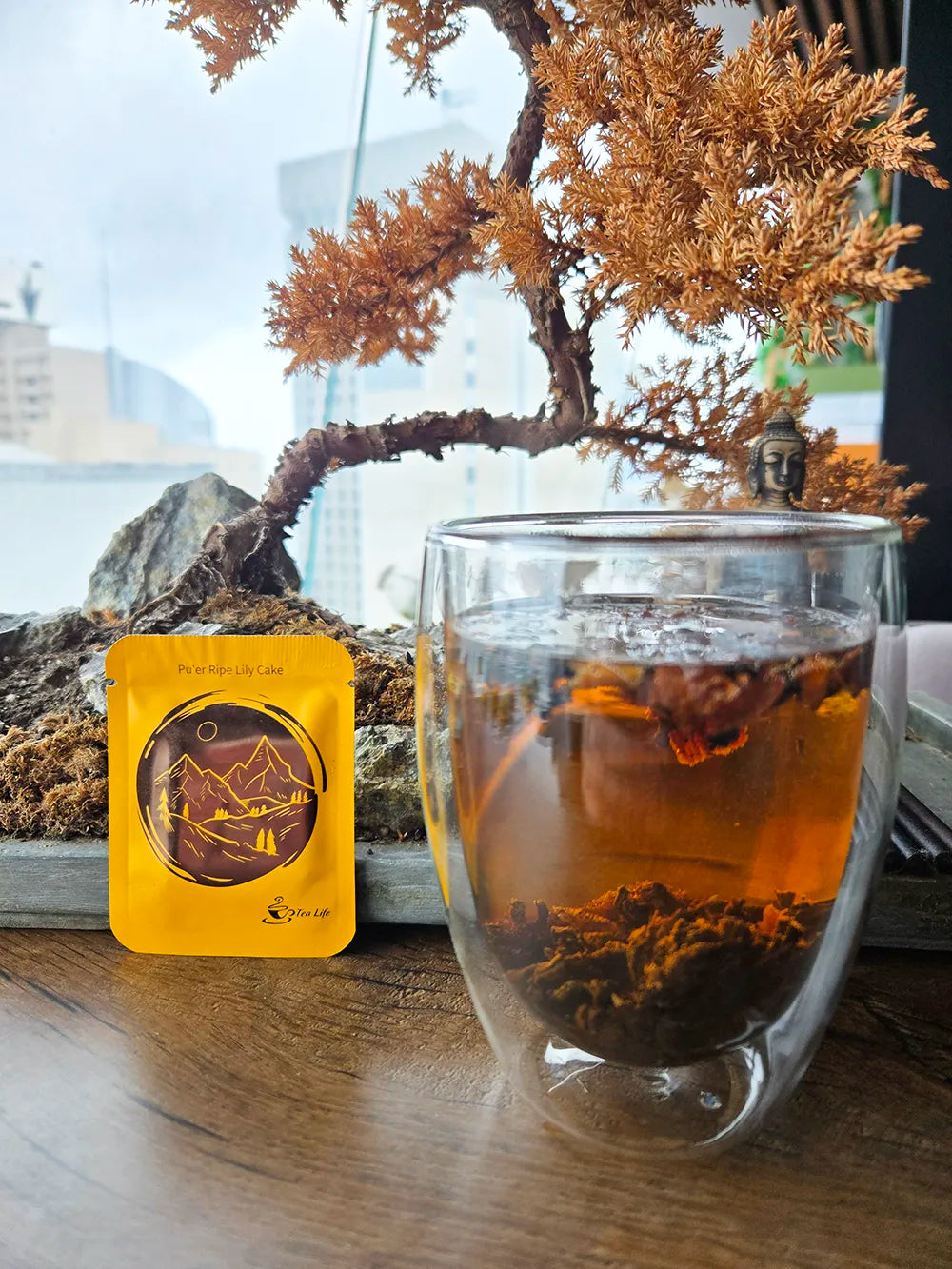 Pu'er Ripe Lily Tea Cake