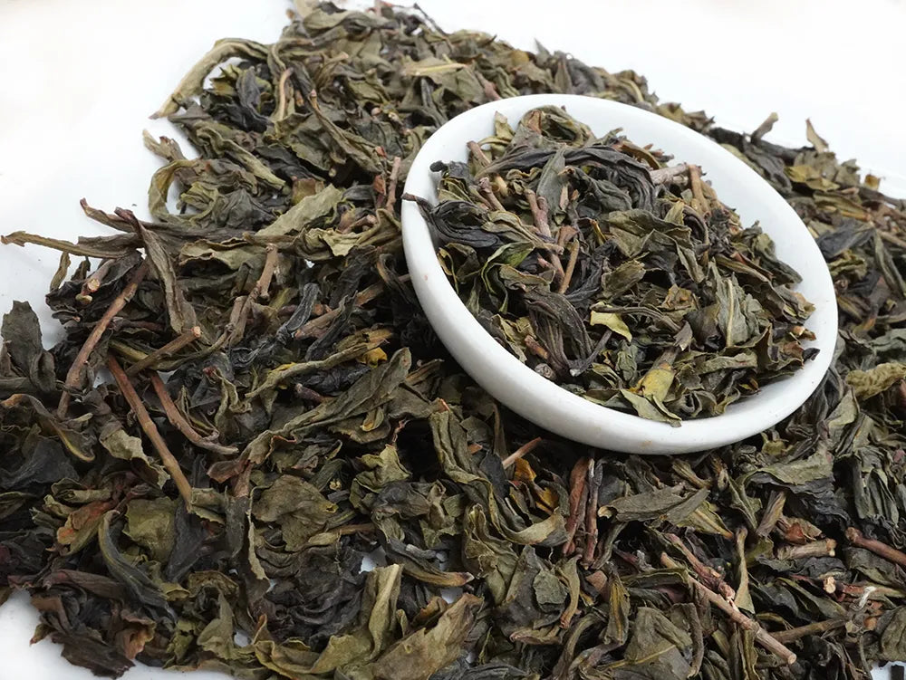 angle view of taiwan wenchan pouchong tea